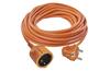 Pikendusjuhe 25m pistikuga, jätkupesa 1x 2P+E Schuko 16A 250V, kaabel H05VV-F3G 1,5 mm2, oranž, Emos