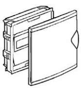 FM Distribution Box NedBox 6+2 module, White