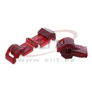 Splice Connector QSA, 0.5..1.0mm² 600V, 105°C, nylon, brass, 100pcs/pck, red