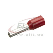 Wire-End Ferrule w. Collar Ce 015018 w, H1.5x18mm, 500pcs/pck, red
