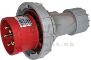 Industrial Plug, 3P+N+E 32A 415VAC, IP67, MaxPro, red