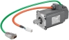 Simotics S-1FL6, Servo Motor, 0.4kW 3x 230VAC, 3000rpm, 1.27Nm, shaft height 30mm, absolute encoder 20-bit (12-bit multi-turn), feather key, tolerance N, IP65, sealing ring, compatible with the converters Sinamics V90