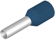 Wire-End Ferrule w. Collar Ce 025010 wc, H2.5x10mm, 100pcs/pck, blue