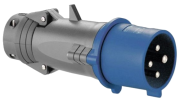Plug Hypra, 3P+E 16A 250VAC, plastic, IP44