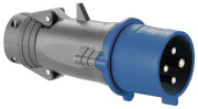 Plug Hypra, 3P+E 32A 250VAC, plastic, IP44