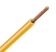 Wire H05V-K, 0.75mm² 300/500V -40..70°C, 100m/pck, yellow