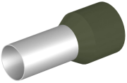 Wire-End Ferrule w. Collar Ce 500020 w, H50x20mm, 50pcs/pck, olive