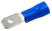 Tab Con mh 2.8 b, insulated, 1.5..2.5mm² 300V, 0.8x2.8mm| 288, -25..75°C, PVC, brass, 100pcs/pck, blue