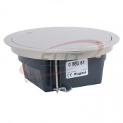 Floor Socket Box Mosaic, removable lid, 4M, IP66 IK09, stainless steel