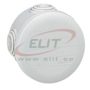 Plastic Box Plexo, Ø70x45D 4glands ø4..20mm cable/tube, -25..40°C, PS/PS, IP55 IK07, grey