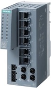 Scalance XC108, Unmanaged IE Switch, 8x 10/100 Mbit/s RJ45 ports, LED diagnostics, error-signaling contact w. set button, redundant power supply manual available as a download