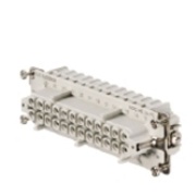 Insert HDC HE 24 FC, female, Size 8, 24P 16A 500V, crimp