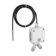 Temperature Sensor ThermasGard® HFTM-Modbus, Pt1000, -50..150°C, sleeve sensor cable 1.5m, 24VAC/15..36VDC, M16x1.5, calibratable, IP65