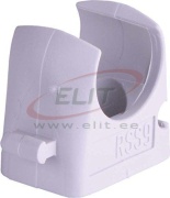 Clip Pipe Clamp M20, for metric pipes, to be lined up, high impact resisting PP, HF, mounting: screw/ impact plug M6/ rail C20, 100pcs/pck