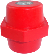 Stand-Off Insulator CPH, 25M6, wrench 21, 0.4/0.5kV, polyester, red