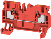 Feed-through Terminal A2C 2.5 RD, 1-tier, 2.5mm² 24A 800V, push-in, red