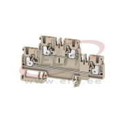 Feed-through Terminal Block A2T 2.5, 2-tier, 2.5mm² 24A 800V, push-in, beige