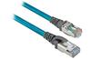 Patch Cord EtherNet, unshielded twisted pair, RJ45 plug » RJ45 plug, 4x2x24AWG, 300V, 10m PVC cable, teal