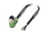 Sensor/actuator Cable SAC-4P-5.0-PUR/M12FR, M12 90° 4pin socket », 4A 250VAC/DC, -25..90°C, L5m PUR cable, IP68, black