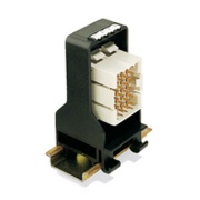 PCB plug-in connector RSV1.6 RF12/35x15 SW, clip-in foot, 12P, black