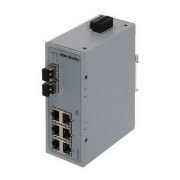 Unmanaged EtherNet Switch Stratix2000, 6x 10/100 ports, 2x singlemode 100 meg fiber ports