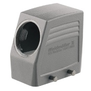 Hood HDC 06B TSLU 1PG13G, size 3, cable entry sideway, end-locking clamp, lower side, PG13.5, IP65