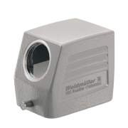 Hood HDC 06B TSLU 1M20G, size 3, cable entry from side, end-locking clamp, lower side, -40..125°C, diecast aluminium, M20, IP65