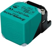 Inductive Sensor NBB20-L2M-E2-V1, bidirectional/rotatable head, 40x40 [f], Sn 20mm, PNP NO, Sf440Hz, 4-way LED, -25..85°C, M12 4pin, PA-GF35 Xylan coated metal base, 10..30VDC, IP69K