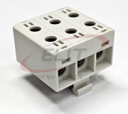 Universal Terminal Block Al/Cu UK35/3x1A, 3P (2holes) 2.5-35mm² 120/135A 1000VAC/ 1500VDC, Hex4 3Nm 2.5..16mm²/ 6Nm 25..35mm², TS35, grey