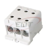 Tapping Terminal Block Al/Cu UK150/3A, 1P (6holes) 35-150mm² 580/640A 1000VAC/ 1500VDC, Hex6 14Nm 25..50mm²/ 35Nm 70..150mm², TS35/ panel mount, MaxPro, grey