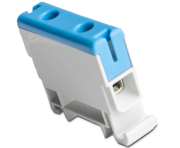 Universal Terminal Block Al/Cu UK16/1N, 1P (2holes) 1.5-16mm² 75/82A 1000VAC/ 1500VDC, Hex4 1.5Nm 1.5mm² ^3.5Nm 2.5..6mm² ^7Nm 10..16mm², TS35, blue