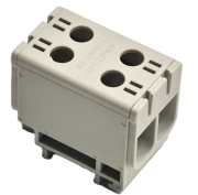 Tapping Terminal Block Al/Cu UK50/2A, 1P (4holes) 2.5-50mm² 290/320A 1000VAC/ 1500VDC, Hex5 4Nm 2.5..4mm² ^12Nm 6..50mm², TS35, grey