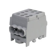 Main Terminal Block Al/Cu HLAK 35-1/4 M2, 2x 35/25mm²/ 4x 25/16mm², 160/125A 1000VAC/DC, 3.5/2.5Nm, TS35, grey