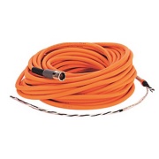 Power Cable Kinetix®, for MP motors, non-flex, SpeedTec DIN motor end to flying-lead drive end, 8A 600V, industrial TPE, 6x 16AWG, 15m, orange