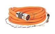 Power/Brake Cable Kinetix, SpeedTec DIN connector » flying-lead, 600V, 40m Continuous-Flex cable, 6x 10AWG, orange
