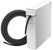 Heat Shrink Tubing H-2(Z), 12.7/6.4mm, thin-wall, crosslinked polyolefin -55..125°C/ +100°C, flame-retardant ^high flexibility, L5m/box, black