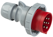 Industrial Plug, 7P 16A 415VAC, IP67, MaxPro, red