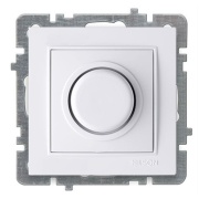 Dimmer Touran, mech.| ill., 1000W, fuse, flush mount, white