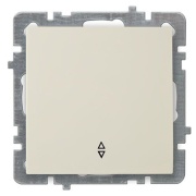 Switch Touran, mech.| 2way, 10A 250VAC, flush mount, beige