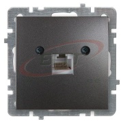 Socket Touran, mech.| RJ45 cat.5e, flush mount, anthracite