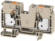 Feed-through Terminal A2C 16, 1-tier, 16mm² 76A 1000V, push-in clamp, beige