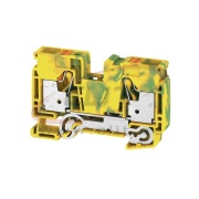 PE Terminal Block A2C 16 PE, 1-tier, 16mm² 1000V, push-in, yegr