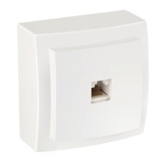 SM Socket Themis, RJ45 cat.5e, white