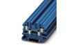 Feed-through Terminal Block UT 4-QUATTRO BU, 50pcs/pck
