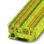 Ground Modular Terminal Block PT 2.5-QUATTRO-PE, 50pcs/pck, Phoenix