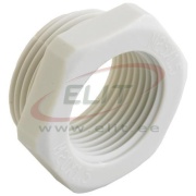 Reducer Synthetic, M63x1.5 » M40x1.5, wrench 68mm, thread 12mm, -30..100°C, polyamide PA6, HF, IP54/68, light grey