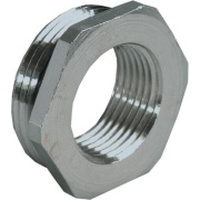 Reducer, M32x1.5 » M25x1.5, wrench 36mm, thread 8mm, -40..100°C, nickel-plated brass ^NBR, incl. O-ring, IP68