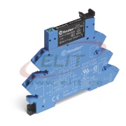 Interface Relay Coupler 38.51., 1CO (SPDT) 6A 250/400VAC, cv 24VDC sensitive, LED, diode, push-in, W6.2mm, TS35