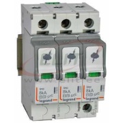 Surge Arrester, 3P, T1+T2, Uc 320VAC, impulse current (10/350μs) Iimp 8kA, discharge current (8/20μs)| Imax 50kA ^In 20kA, 4..35mm², TNC