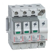 Surge Arrester, 4P, T1+T2, Uc 320VAC, impulse current (10/350μs) Iimp 12.5kA, discharge current (8/20μs)| Imax 60kA ^In 25kA, TT/TNS